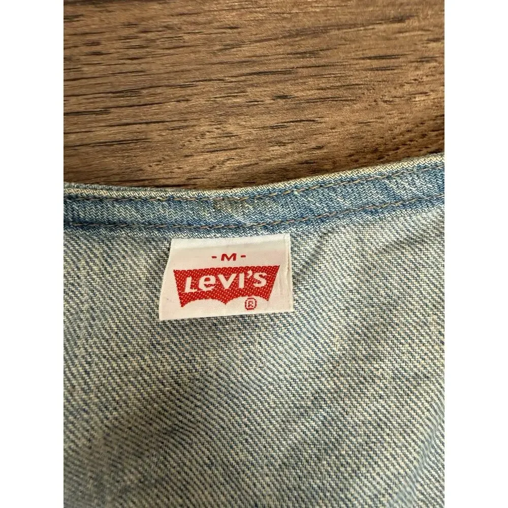 Vintage Levi's Orange Tab Medium Denim Jean Vest 70s 80’s Western Biker Patches